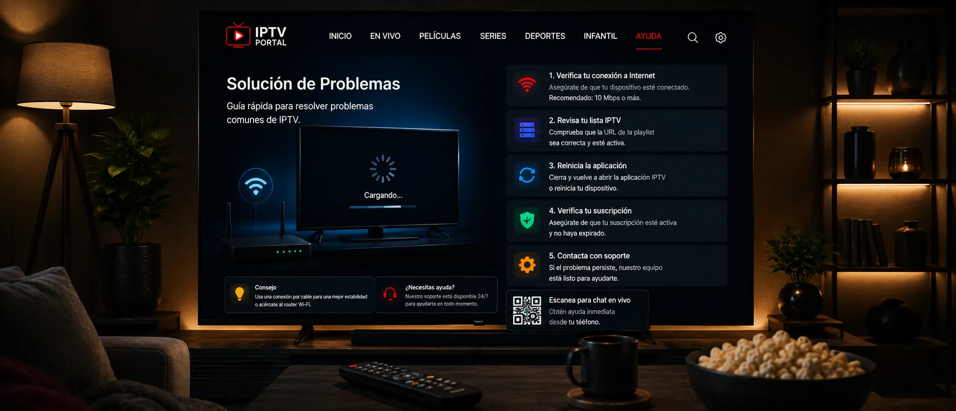 Guía de solución de problemas de IPTV