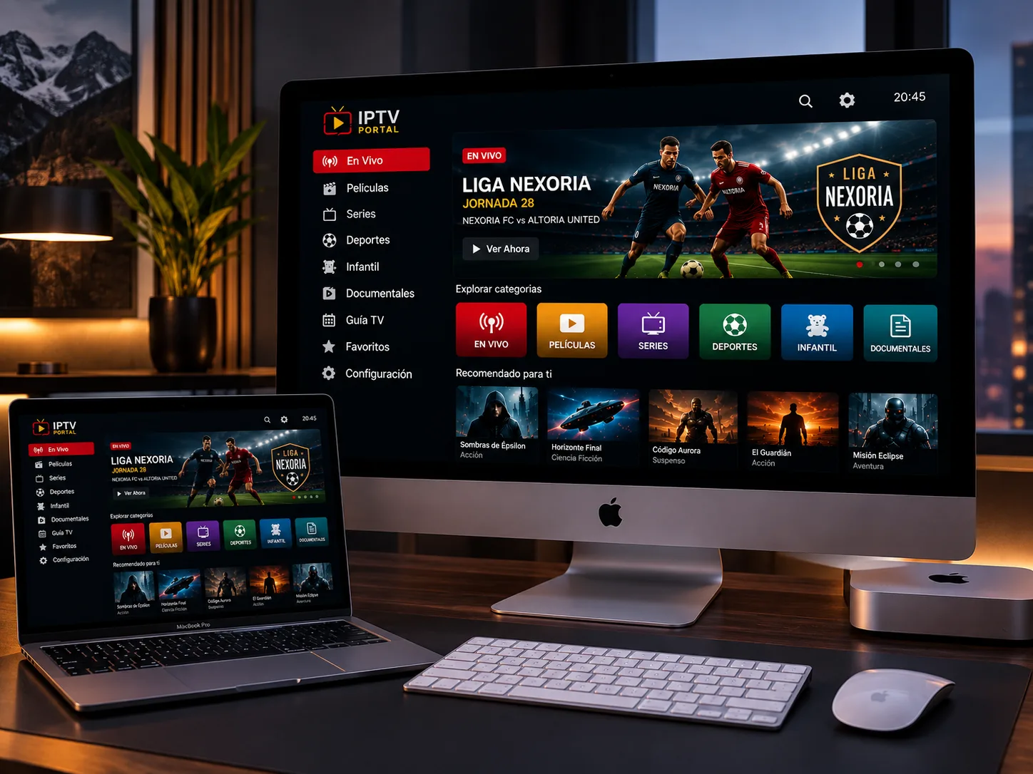 macOS listo para configurar IPTV Portal